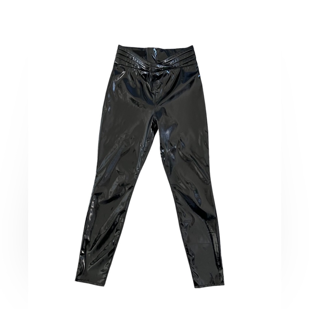 Rta Black Solid Polyurethane Pant - image 1